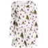 Women's Brushed Cozy Waffle 2 Piece Pajama Set - Long Sleeve Top and Shorts, Front