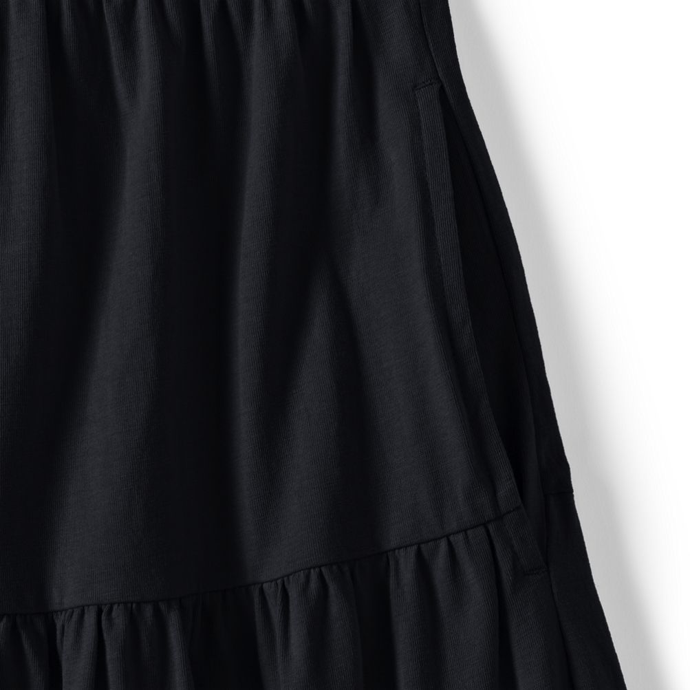 Women's Cotton Jersey Tiered Mini Dress | Lands' End
