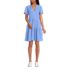 Women's Cotton Jersey Tiered Mini Dress, Front