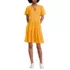Women's Cotton Jersey Tiered Mini Dress, Front