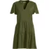 Women's Cotton Jersey Tiered Mini Dress, Front