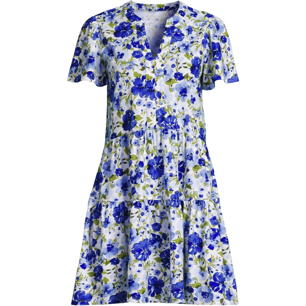 knee length dresses for ladies Tiered Ruffle Mini Dress main image 1