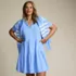 Women's Cotton Jersey Tiered Mini Dress, alternative image