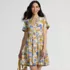 Women's Cotton Jersey Tiered Mini Dress, alternative image
