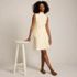 Women's Fine Gauge Cotton Sweater Above the Knee Circle Skirt, alternative image