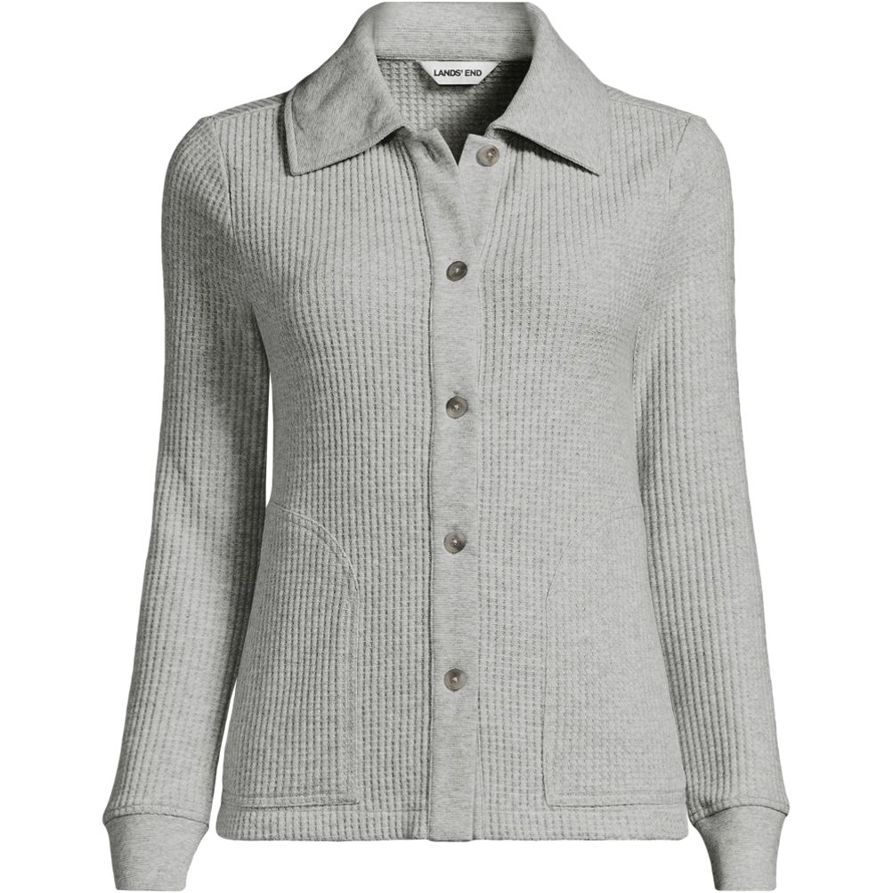 Veste Longue Type T-shirt Pour Femme Lands' End - Taille M, Vert - Occasion Très Bon état