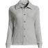Women's Long Sleeve Waffle Collared Shacket, Front