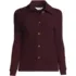 Women's Long Sleeve Waffle Collared Shacket, Front