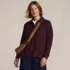 Women's Long Sleeve Waffle Collared Shacket, alternative image