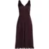Women's Satin Sleeveless Lace Detail Dress, Front