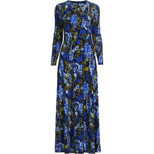 Women's Silky Knit Ruched Maxi Dress, Front