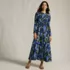 Women's Silky Knit Ruched Maxi Dress, alternative image