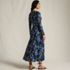 Women's Silky Knit Ruched Maxi Dress, Back