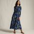 Women's Silky Knit Ruched Maxi Dress, Front