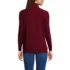 Women's Long Sleeve Waffle Quarter Zip Pullover, Back