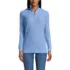 Women's Long Sleeve Waffle Quarter Zip Pullover, Front