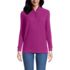Women's Long Sleeve Waffle Quarter Zip Pullover, Front