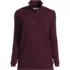 Women's Long Sleeve Waffle Quarter Zip Pullover, Front