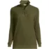 Women's Long Sleeve Waffle Quarter Zip Pullover, Front