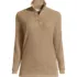 Women's Long Sleeve Waffle Quarter Zip Pullover, Front