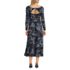 Women's Cotton Modal Off Shoulder Midi Dress, Back