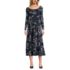 Women's Cotton Modal Off Shoulder Midi Dress, Front