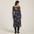 Women's Cotton Modal Off Shoulder Midi Dress, Back