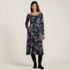 Women's Cotton Modal Off Shoulder Midi Dress, Front