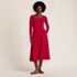 Women's Cotton Modal Off Shoulder Midi Dress, Front
