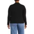 Women's Plus Size Drifter Ribbed Collared Blazer Sweater, Back