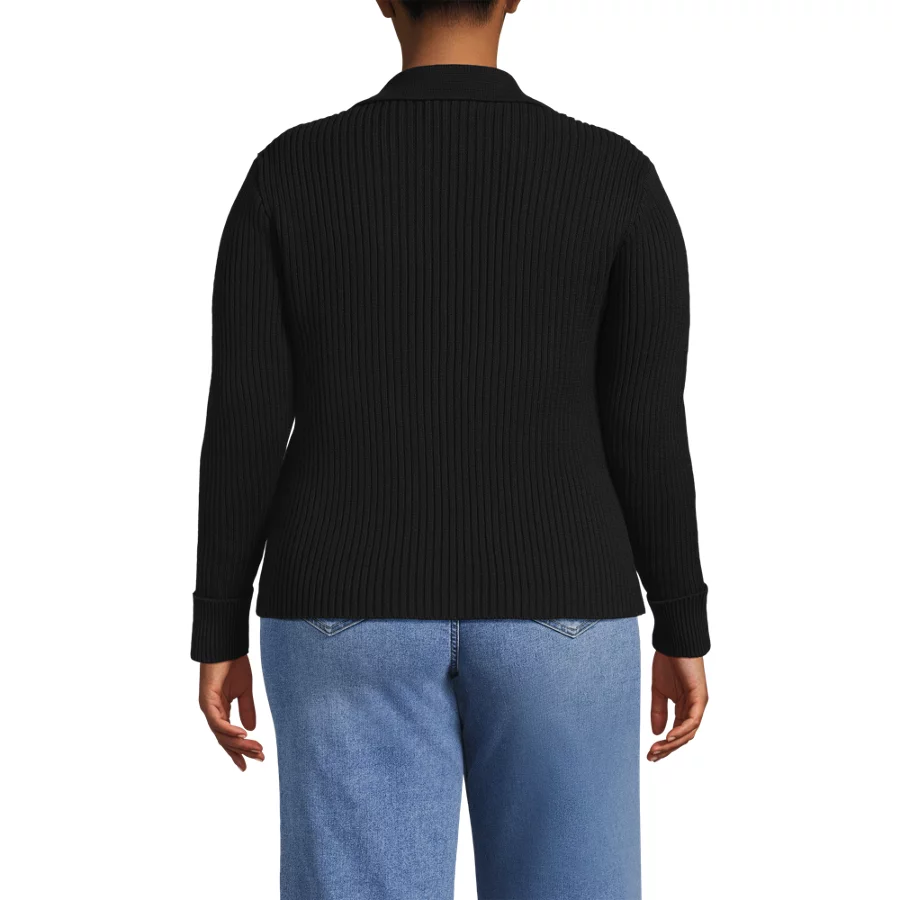 Women's Drifter Ribbed Collared Blazer Sweater view 2