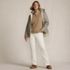 Women's Plus Size Long Sleeve Waffle Quarter Zip Pullover, alternative image