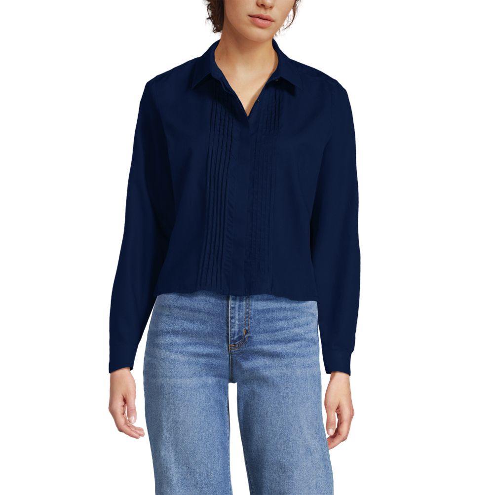トップス y's pintuck shirt [Pre-owned] Embellished Pintuck Top | Talbots