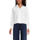 Women's Boxy Cropped No Iron Pintuck Shirt