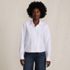 Women's Boxy Cropped No Iron Pintuck Shirt, Front