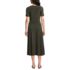 Women's Silky Knit Sweetheart Midi Dress, Back