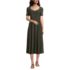 Women's Silky Knit Sweetheart Midi Dress, Front