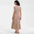 Women's Silky Knit Sweetheart Midi Dress, Back