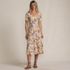 Women's Silky Knit Sweetheart Midi Dress, Front