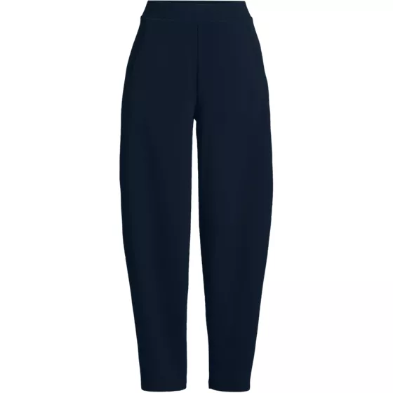 Women's Plus Size Sport Knit High Rise Barrel Ankle Pants - primary