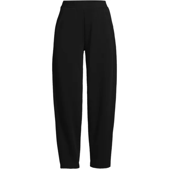 Women's Plus Size Sport Knit High Rise Barrel Ankle Pants - primary