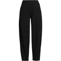 LAFINTY 5分長パンティ7165-75 LL 黒 Black Stretch Pants | Lands' End