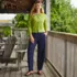 Women's Sport Knit High Rise Barrel Ankle Pants, alternative image