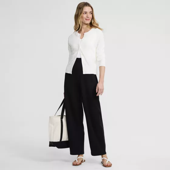 Women's Sport Knit High Rise Barrel Ankle Pants - primary