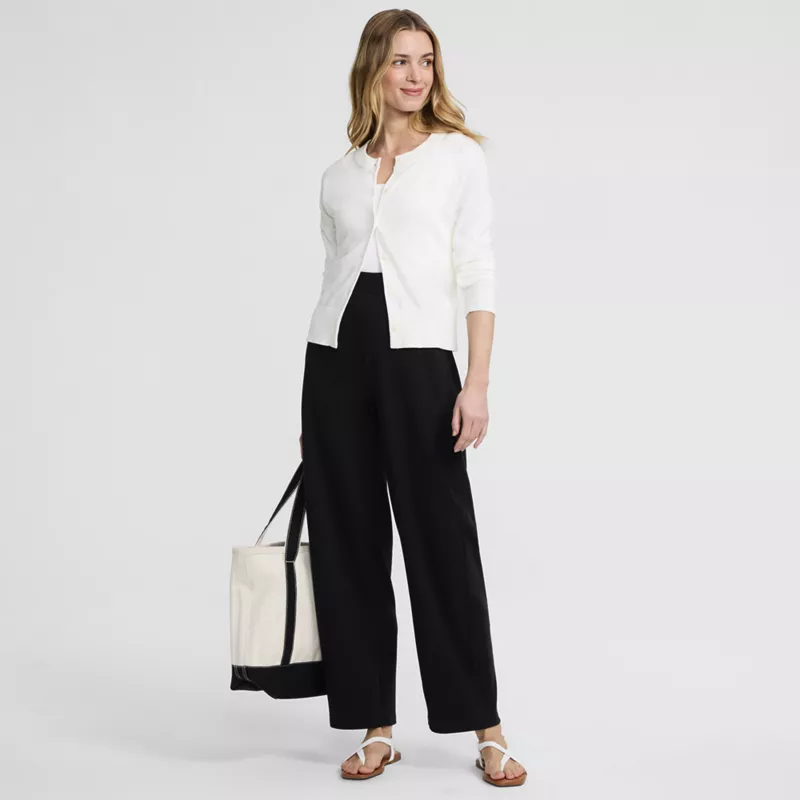Women's Sport Knit High Rise Barrel Ankle Pants, alternative image