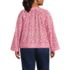 Women's Plus Size Voile Tie Neck Poet Blouse, Back