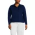 Women's Plus Size Boxy Cropped No Iron Pintuck Shirt, Front