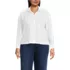 Women's Plus Size Boxy Cropped No Iron Pintuck Shirt, Front