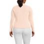 Women's Cotton Pointelle Satin Trim Cardigan Sweater