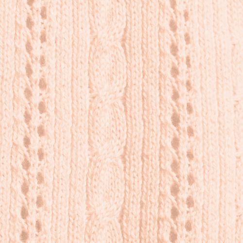 Women's Cotton Pointelle Satin Trim Cardigan Sweater, alternative image